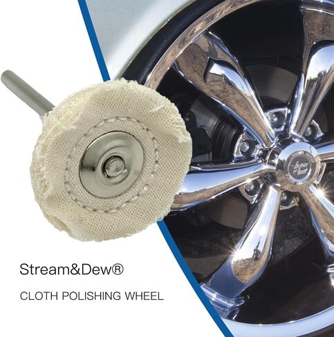 10 قطع من عجلات تلميع الجلد الأبيض من Stream&Dew لـ Dremel - عجلة تلميع فضية أو مجموعة تلميع الساعة - مجموعة تلميع المجوهرات in Kuwait