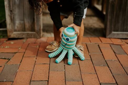 Pebble Fair Trade Large Crochet Octopus Toy 100% Cotton Suitable from Birth in Saudi Arabia