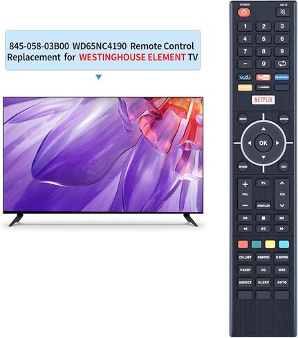 845-058-03B00 Replacement Remote Control for Westinghouse TV WD43UB4530 WD50UC4300 WD55UB4530 WD65NC4190 WD42UT4490 WD55UT4490 WD50UT4490 WD55UW4620 WD70UB4580 WD50UK4550 WD55UH4530 in Saudi Arabia