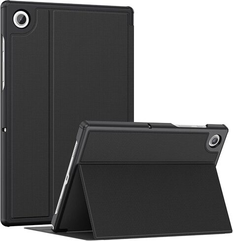 Soke Galaxy Tab A8 Case 10.5 Inch 2022, Shockproof Stand Folio Case, Multi- Viewing Angles, Hard PC Back Cover for Samsung Galaxy Tab A8 Tablet [SM-X200/X205/X207], Black in Saudi Arabia