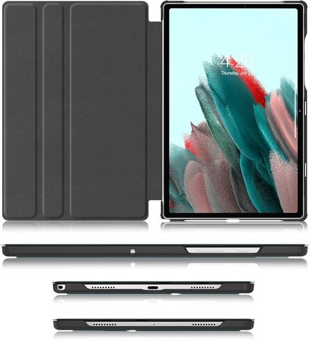 حافظة Soke Galaxy Tab A8 مقاس 10.5 بوصة 2022، حافظة قابلة للطي مقاومة للصدمات، زوايا رؤية متعددة، غطاء خلفي صلب من البولي كربونات لجهاز Samsung Galaxy Tab A8 Tablet [SM-X200/X205/X207]، أسود in Kuwait