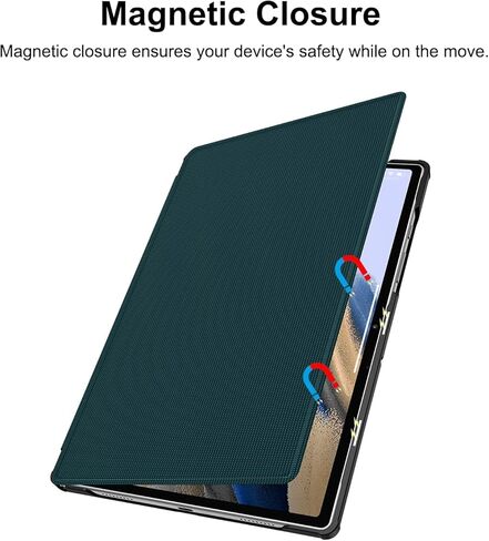 حافظة Soke Galaxy Tab A8 مقاس 10.5 بوصة 2022، حافظة قابلة للطي مقاومة للصدمات، زوايا رؤية متعددة، غطاء خلفي صلب من البولي كربونات لجهاز Samsung Galaxy Tab A8 Tablet [SM-X200/X205/X207]، أسود in Kuwait