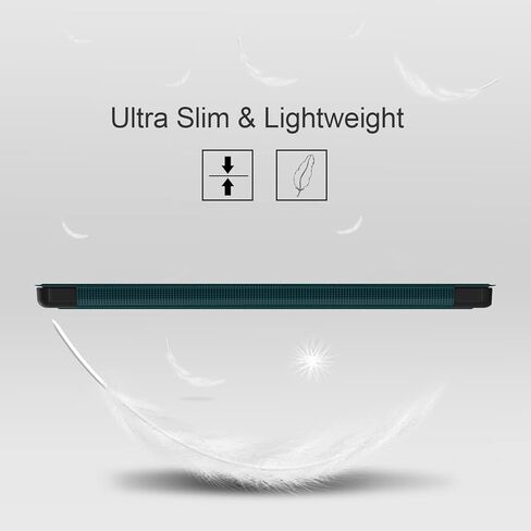 حافظة Soke Galaxy Tab A8 مقاس 10.5 بوصة 2022، حافظة قابلة للطي مقاومة للصدمات، زوايا رؤية متعددة، غطاء خلفي صلب من البولي كربونات لجهاز Samsung Galaxy Tab A8 Tablet [SM-X200/X205/X207]، أسود in Kuwait