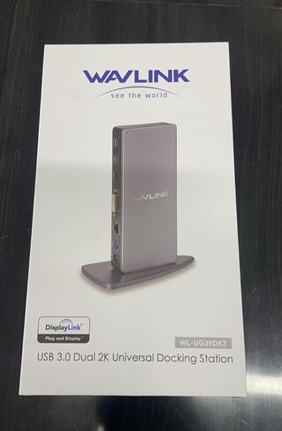 WAVLINK USB 3.0 Universal Laptop Docking Station for Windows and Mac, Dual Monitor DisplayLink Docking Station with HDMI/DVI/VGA Port, 2 USB 3.0, 4 USB 2.0, Gigabit Ethernet, Audio in Saudi Arabia