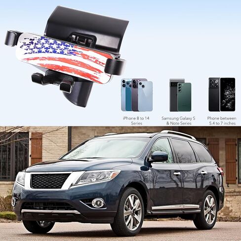 Lcojicep Car Navigation Screen Mobile Phone Holder Smartphone Support Compatible with Nissan Pathfinder 2013-2018 Handsfree Car Phone Stand Accessories (Left Style C) in Kuwait