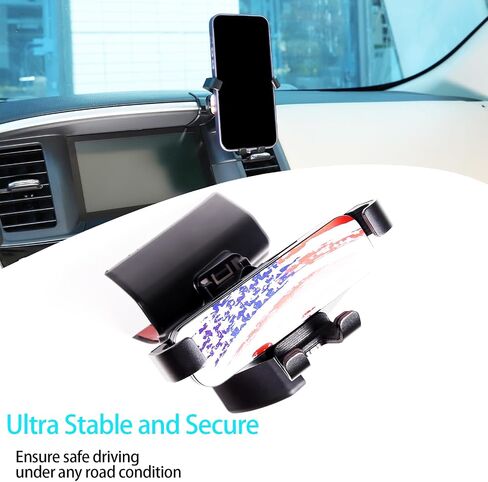 Lcojicep Car Navigation Screen Mobile Phone Holder Smartphone Support Compatible with Nissan Pathfinder 2013-2018 Handsfree Car Phone Stand Accessories (Left Style C) in Kuwait