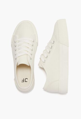 JustFab First-Timer Womens Sneakers - Women's Fashion Sneakers, Low Top, Walking Shoes Women, Comfortable Work Shoes for Women - Casual Sneakers for Women in Saudi Arabia