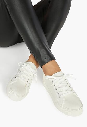 JustFab First-Timer Womens Sneakers - Women's Fashion Sneakers, Low Top, Walking Shoes Women, Comfortable Work Shoes for Women - Casual Sneakers for Women in Saudi Arabia