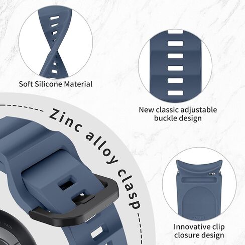 سوار بدون فجوة 20 مم متوافق مع ساعة Samsung Galaxy Watch 7/6/5/4 44 مم 40 مم/ساعة 5 Pro/Galaxy Watch 6 حزام كلاسيكي 47 مم 43 مم/ساعة 4 حزام كلاسيكي/، سوار رياضي من السيليكون قابل للتعديل للنساء والرجال in Kuwait