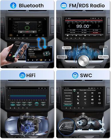 Car Radio for GMC Sierra Yukon Chevrolet Buick Chevy Silverado, Rimoody Android 13 Car Stereo CarPlay Android Auto 8 inch Touch Screen GPS WiFi SWC Bluetooth FM/RDS HiFi+ AHD Backup Camera in Saudi Arabia