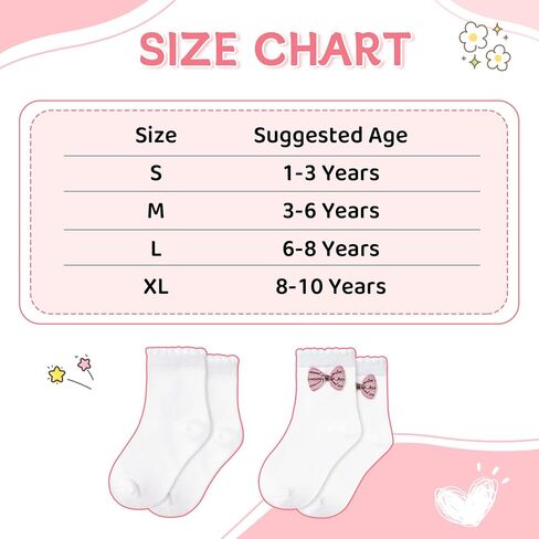 Durio Baby Socks Girls Ruffle Socks Soft Toddler Girl Socks Cute Frilly Dress Lace Socks for Toddler Girls Kids in Saudi Arabia