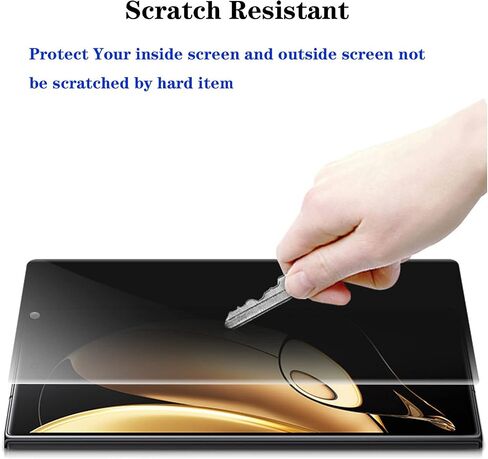 2+1 حزمة واقي شاشة للخصوصية مصمم لهاتف Samsung Galaxy Z Fold 6، مضاد للزقزقة، قطعة واحدة من الخارج + قطعة واحدة من الداخل، طبقة ناعمة + قطعة واحدة من واقي العدسات الشفاف الناعم in Kuwait