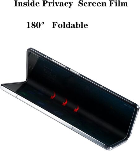 2+1 حزمة واقي شاشة للخصوصية مصمم لهاتف Samsung Galaxy Z Fold 6، مضاد للزقزقة، قطعة واحدة من الخارج + قطعة واحدة من الداخل، طبقة ناعمة + قطعة واحدة من واقي العدسات الشفاف الناعم in Kuwait