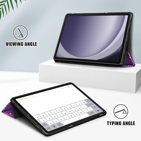 Gylint Case for Galaxy Tab A9+ 11 inch, Hybrid Slim Case Cover Shockproof Cover with Clear Transparent Back Shell for Samsung Galaxy Tab A9 Plus 11'' 2023 SM-X210 / X215 / X216 Outer Space in Kuwait