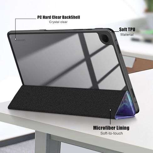 Gylint Case for Galaxy Tab A9+ 11 inch, Hybrid Slim Case Cover Shockproof Cover with Clear Transparent Back Shell for Samsung Galaxy Tab A9 Plus 11'' 2023 SM-X210 / X215 / X216 Outer Space in Kuwait