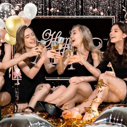 CIHER 184 سم × 114 سم خلفية عيد ميلاد سعيد زينة عيد ميلاد سعيد للنساء والفتيات لافتة عيد ميلاد سعيد للنساء والفتيات لوازم حفلات عيد الميلاد الذهبية الوردية وديكورات حفلات أعياد الميلاد خلفية للتصوير الفوتوغرافي in Kuwait