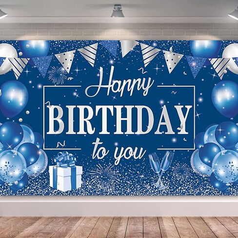 CIHER 184CM x 114CM Happy Birthday Backdrop Happy Birthday Decorations for Women Girls Happy Birthday Banner for Women Girl Party Supplies Rose Gold Birthday Party Decorations Backdrop Photography in Saudi Arabia