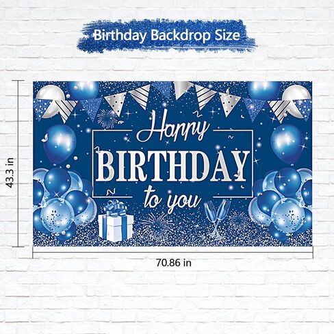 CIHER 184CM x 114CM Happy Birthday Backdrop Happy Birthday Decorations for Women Girls Happy Birthday Banner for Women Girl Party Supplies Rose Gold Birthday Party Decorations Backdrop Photography in Saudi Arabia