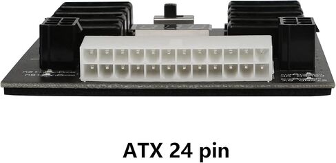 CERRXIAN محول التيار الكهربائي المتعدد ATX 24 دبوس إلى 8 × موليكس 4Pin و 2 × 6Pin لوحة الطاقة لبطاقة الرسومات in Saudi Arabia