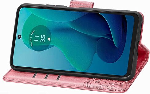 Wallet Case for Moto G Stylus 5G 2024 Case Crystal Glitter Bling with Card Holder Stand Leather Flip Phone Case Diamond Butterfly Protective Case for Moto G Stylus 5G 2024 Crystal Pink in Saudi Arabia