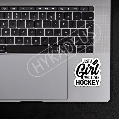 (3Pcs) Just a Girl Who Loves Hockey Sticker Decals for Books, Laptops, Phones, Tumblers, Water Bottles, Waterproof Vinyl Decal, Hockey Gifts for Teen Girls, Team, Hockey Fan, Size 3 x 2.8 Inch in Saudi Arabia