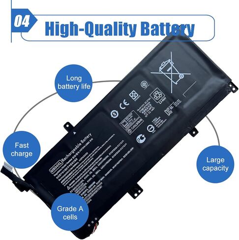 Dentsing MB04XL HSTNN-UB6X بطارية HP Envy X360 المكشوفة M6-W105DX M6-AQ103DX M6-AQ105DX M6-AQ003DX M6-AQ005DX 15-AQ273CL 15-AQ001UR M6-AR004DX 15-AQ101NG AQ105DX 844204-850 843538-541 15.4 فولت in Kuwait
