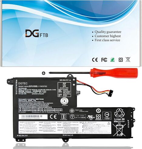 بطارية كمبيوتر محمول L15M3PB0 L15C3PB1 لأجهزة Lenovo IdeaPad 330S-14AST 330S-14IKB 330S-15ARR 330S-15AST 330S-15IKB سلسلة L15L3PB0 5B10Q39202 5B10Q39201 5B10Q39205 النوع 1 (11.4V 5 2.5 واط/4645 مللي أمبير) in Saudi Arabia
