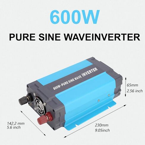 300W Inverter Pure Sine Wave Power 12V DC to 120V AC Converter for Home,RV,Truck,with Built-in AC sockets,5V/1A USB port in Saudi Arabia