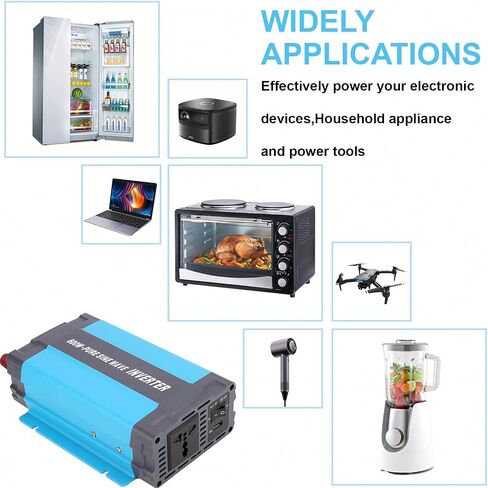 300W Inverter Pure Sine Wave Power 12V DC to 120V AC Converter for Home,RV,Truck,with Built-in AC sockets,5V/1A USB port in Saudi Arabia