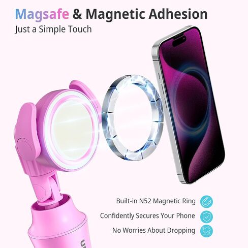 UBeesize 72" Phone Tripod - Tripod for iPhone & Selfie Stick w/Phone Holder & Remote - Upgraded, Stable & Portable Stand for iPhone 15/14/13, Android, Cameras & Action Cams in Saudi Arabia