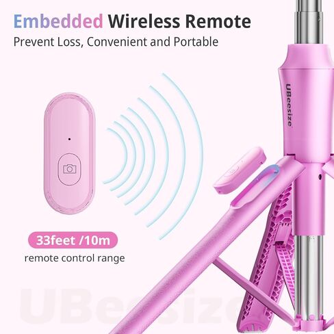 UBeesize 72" Phone Tripod - Tripod for iPhone & Selfie Stick w/Phone Holder & Remote - Upgraded, Stable & Portable Stand for iPhone 15/14/13, Android, Cameras & Action Cams in Saudi Arabia