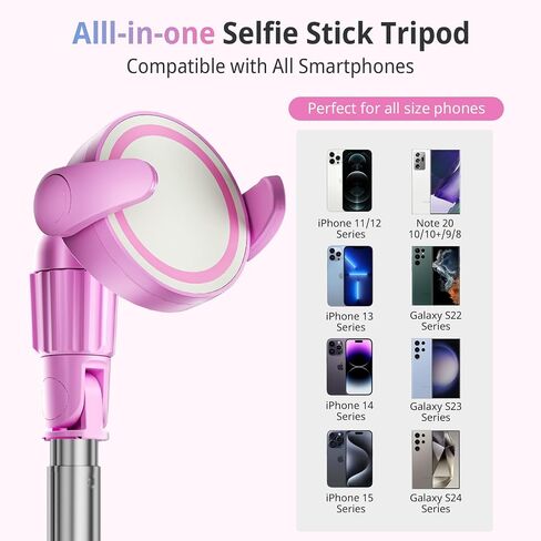 UBeesize 72" Phone Tripod - Tripod for iPhone & Selfie Stick w/Phone Holder & Remote - Upgraded, Stable & Portable Stand for iPhone 15/14/13, Android, Cameras & Action Cams in Saudi Arabia