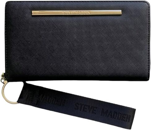 Steve Madden Bzip-Web Zip Around Wallet Wristlet (Cyber Lime) in Kuwait