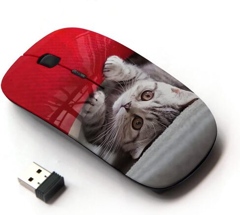 [ Optical 2.4G Wireless Mouse [ Cute American Kitten ] in Saudi Arabia
