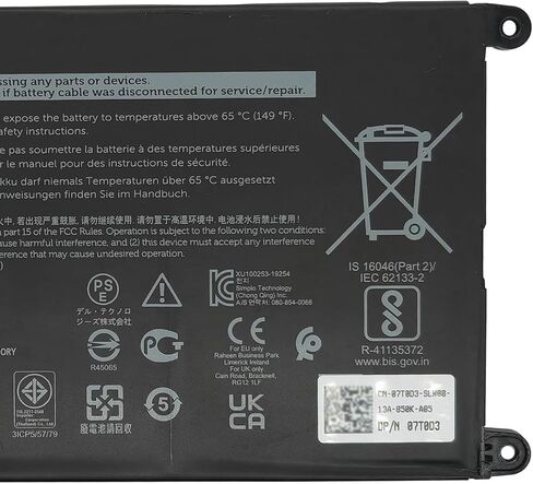 JPFMR 42Wh Battery Replacement for Dell Chromebook 3400 / Chromebook 3100 / Chromebook 3100 2-in-1 / Chromebook 5488 5493 5593 Series Laptop 0JPFMR 7MT0R 7MTOR 16DPH 7T0D3 07T0D3 P90F 11.4V in Saudi Arabia