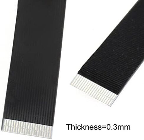 NFHK USB 2.0 Type-A ذكر إلى مايكرو USB 5Pin ذكر كابل بيانات مسطح نحيف FPC لـ FPV والقرص والهاتف 20 سم in Kuwait
