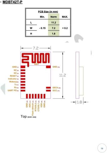 MDBT42T at Command SPP UART Bluetooth Module Demo Board Dev Kit BT5.2 FCC IC CE Telec KC SRRC (Chip Antenna) in Saudi Arabia