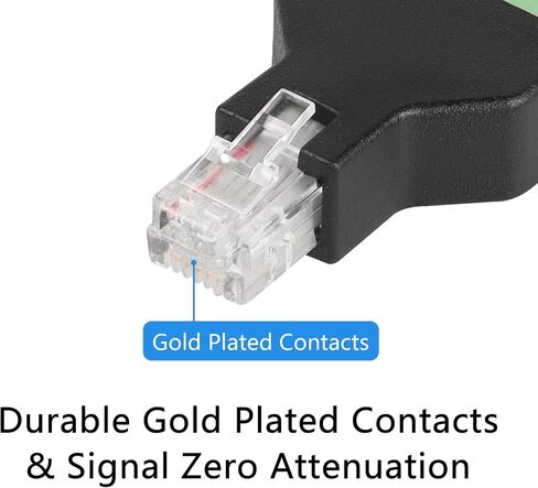 SinLoon RJ12 Male Plug to 6 Pin Screw Terminal Block Connector,RJ12 Adapter Connector,RJ12 6P6C Male to Screw Terminal(2PCS) in Saudi Arabia