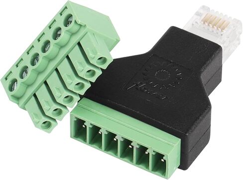 SinLoon RJ12 Male Plug to 6 Pin Screw Terminal Block Connector,RJ12 Adapter Connector,RJ12 6P6C Male to Screw Terminal(2PCS) in Saudi Arabia
