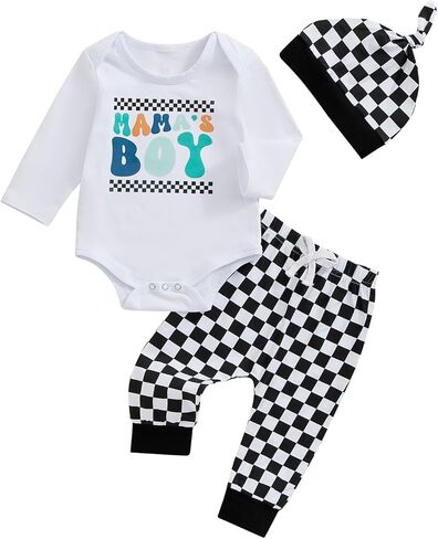 My First Halloween Baby Boy Girl Outfit Long Sleeve Romper Pant Hat Tractor Print Outfits 3 Pcs Baby Halloween Set in Kuwait