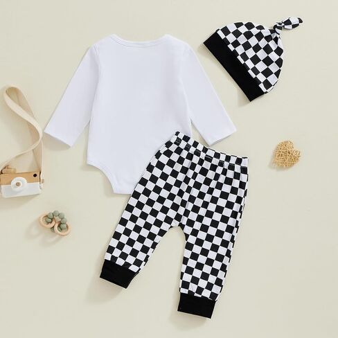 My First Halloween Baby Boy Girl Outfit Long Sleeve Romper Pant Hat Tractor Print Outfits 3 Pcs Baby Halloween Set in Kuwait