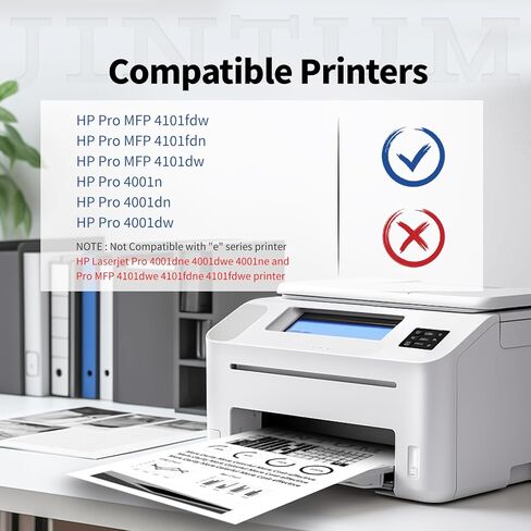 JINTUM 148X (مع رقاقة) استبدال خرطوشة الحبر المتوافقة مع HP 148A 148X خرطوشة الحبر لـ 148X W1480X تعمل مع HP Pro MFP 4101fdw 4101fdn 4101dw، Pro 4001n 4001dn 4001dw Printer (2-Pack) in Kuwait