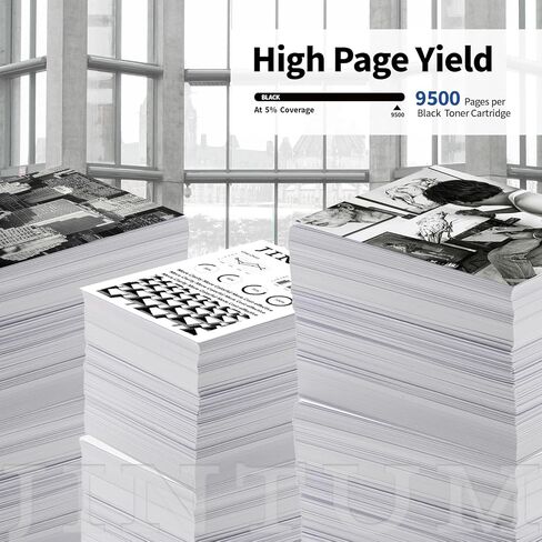 JINTUM 148X (مع رقاقة) استبدال خرطوشة الحبر المتوافقة مع HP 148A 148X خرطوشة الحبر لـ 148X W1480X تعمل مع HP Pro MFP 4101fdw 4101fdn 4101dw، Pro 4001n 4001dn 4001dw Printer (2-Pack) in Kuwait