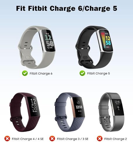 3 Pack Bands Compatible with Fitbit Charge 6/Fitbit Charge 5 for Women Men, Soft TPE Watch Band Replacement Strap, Black/Dark Blue/Rock Gray in Saudi Arabia
