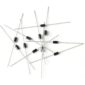 200Pcs 1N4001 Rectifier Diode DO-41 50V/1A Straight Universal Diode Rectifier Electronic Silicon Doorbell Diodes