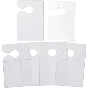 Mecefeno Clear Parking Permit Holder, Car Vertical Parking Lot Pass Rear View Mirror Hanger Vehicle Parking Pass Hang Tag Holder for Car Passes, Permits - 10PCS