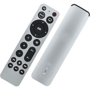 Universal Replacement Remote Control fit for Apple TV Gen 1 2 3 4 - for Apple TV 4K / HD A1427 A1469 A1378 A1218 A2843 A2737 A2169 A1842 A1625 (No Voice No Siri with Blue Backlight)