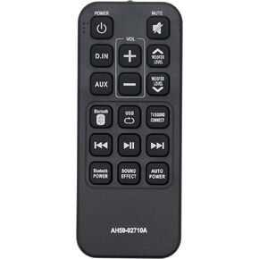 AH59-02710A Replaced Remote fit for Samsung Sound Bar HW-J250 HW-J250/ZA HW-JM25 HW-JM25/ZA AH59-02710B HWJ250 HWJ250/ZA HWJM25 HWJM25ZA