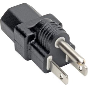 Tripp Lite Power Cord Adapter (NEMA 5-15P to C13 Adapter), 10A, 125V, Black (P006-000)