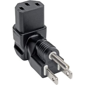 Tripp Lite Power Cord Adapter (NEMA 5-15P to C13 Adapter), 10A, 125V, Black (P006-000)